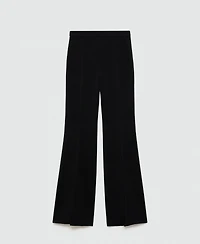 Mango Women's High-Waist Flared Trousers