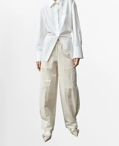 Mango Women's Pleated Jogger Pants
