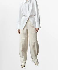 Mango Women's Pleated Jogger Pants