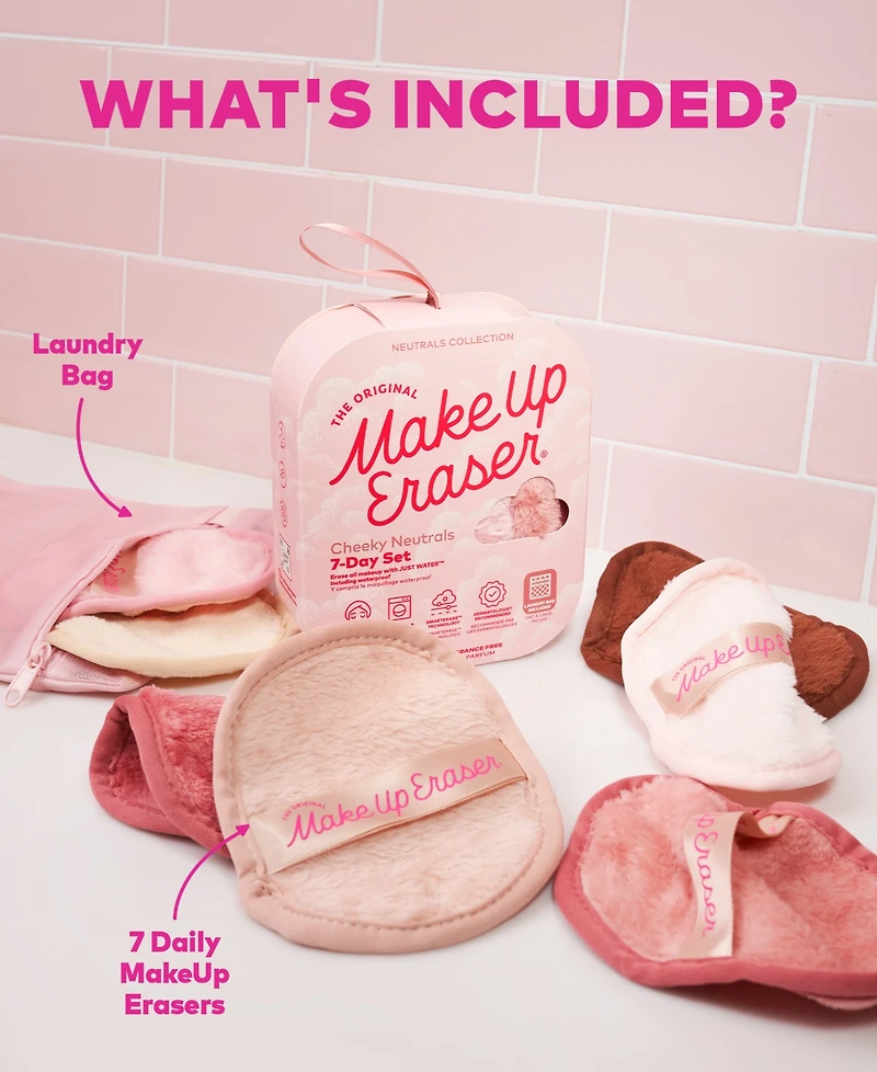 MakeUp Eraser 7-Pc. Cheeky Neutrals Makeup-Removing Cloth Set