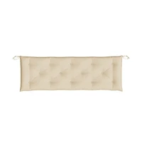Garden Bench Cushion Beige 59.1"x19.7"x2.8" Oxford Fabric