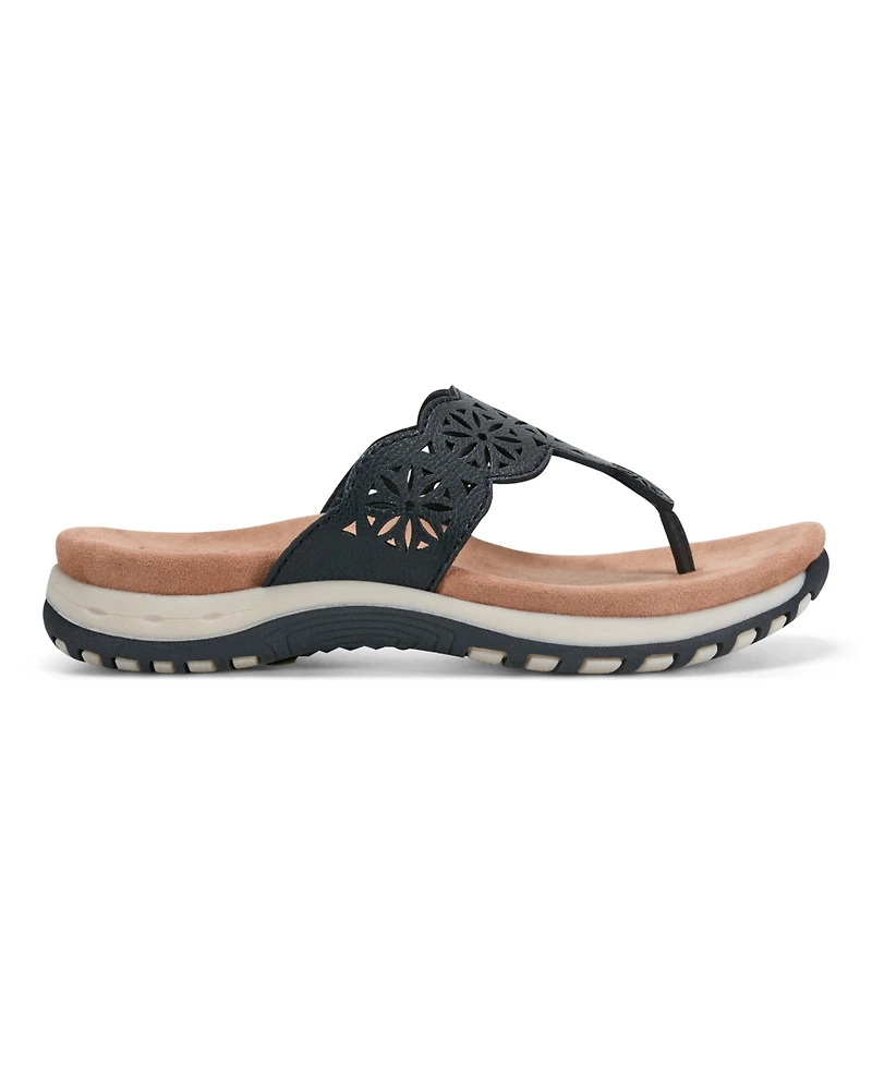 Earth Women's Sadie T-Strap Flat Sandals