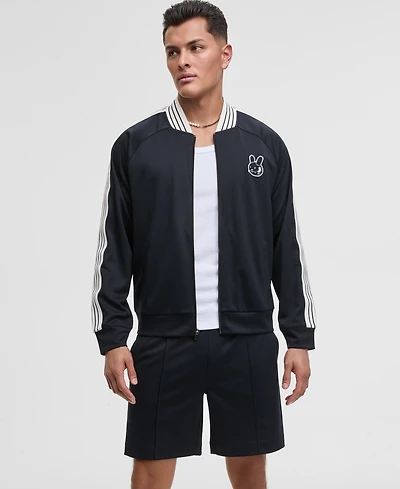 Mode of One Men's Relaxed-Fit Contrast Paneled Full-Zip Tricot Track Jacket, Exclusively at Macy's