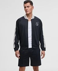 Mode of One Men's Relaxed-Fit Contrast Paneled Full-Zip Tricot Track Jacket, Exclusively at Macy's