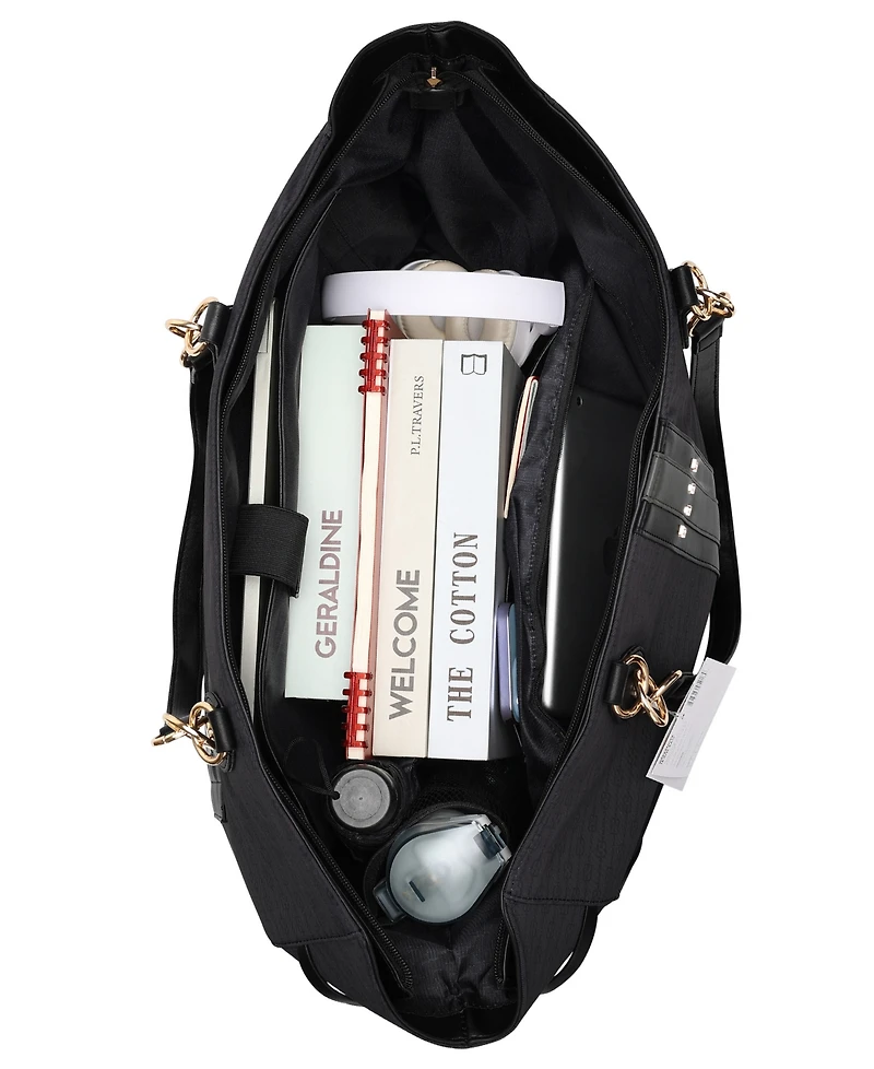 Elle Eleganza 32 Liters Monogram Weekender Tote Bag