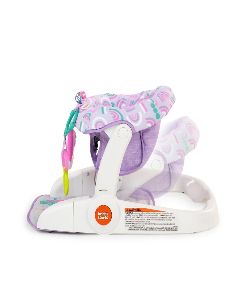 Bright Starts Baby Purple Paradise Learn-to-Sit 2-Position Floor Seat