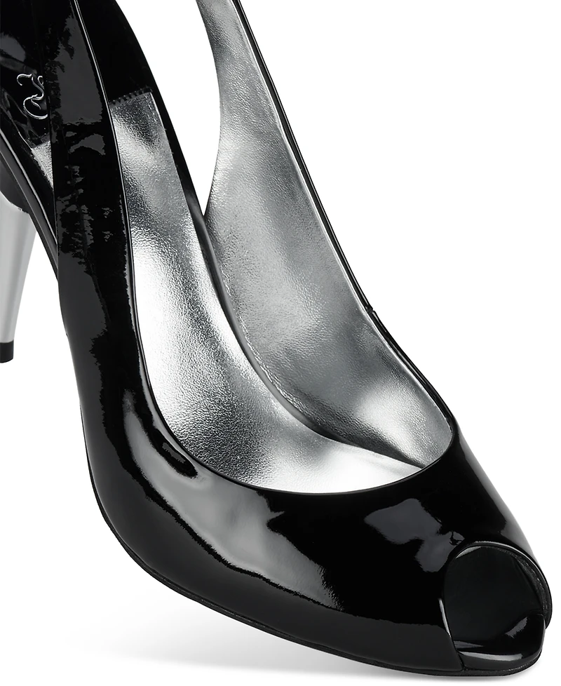 Jeffrey Campbell Charis Peep-Toe Slingback Pumps