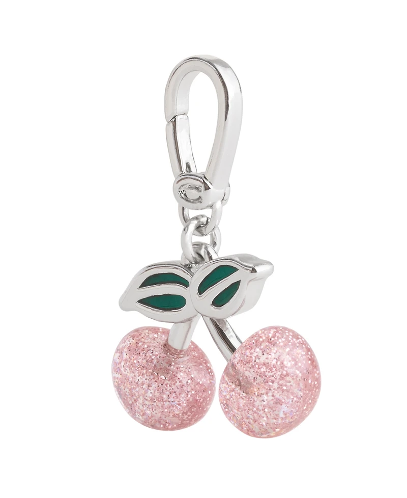 Coach Pink Collectible Signature Glittery Cherry Charms