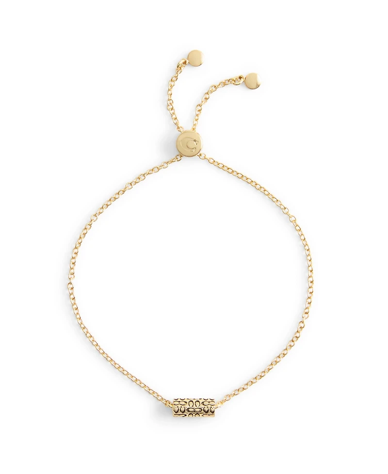 Coach Signature Quilted Tube Slider Bracelet