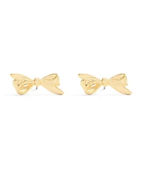 Coach Gold Signature Mini Bow Stud Earrings