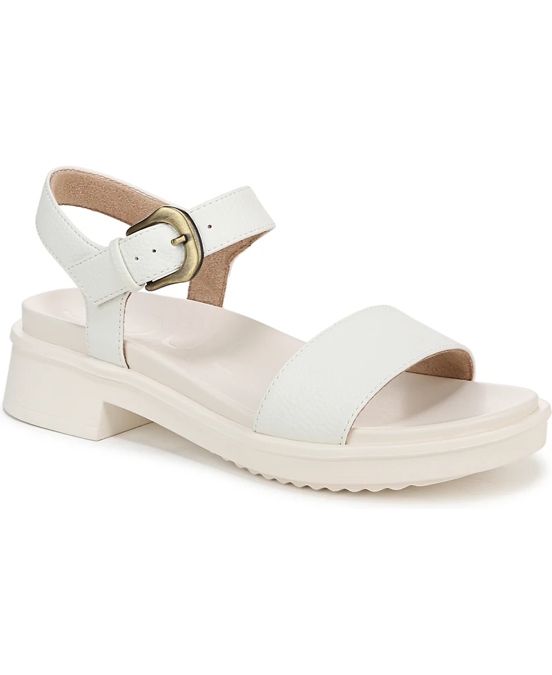 Soul Naturalizer Women's Emma Block Heel Footbed Flat Sandals