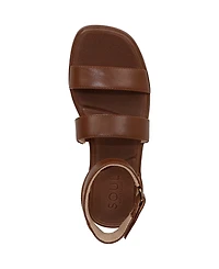 Soul Naturalizer Women's Fiesta Ankle Strap Footbed Flat Sandals