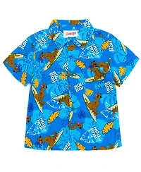 Scooby Doo Toddler Boys Scooby-Doo Hawaiian Button Down Dress Shirt