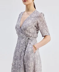 Maxi Wrap Floral dress Vintage Vines