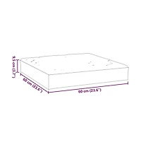 Pallet Cushion Melange 23.6"x23.6"x3.7" Fabric