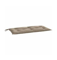 Garden Bench Cushions 2 pcs Taupe 39.4"x19.7"x2.8" Oxford Fabric
