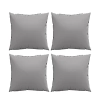 Throw Pillows 4 pcs Gray 23.6"x23.6" Fabric