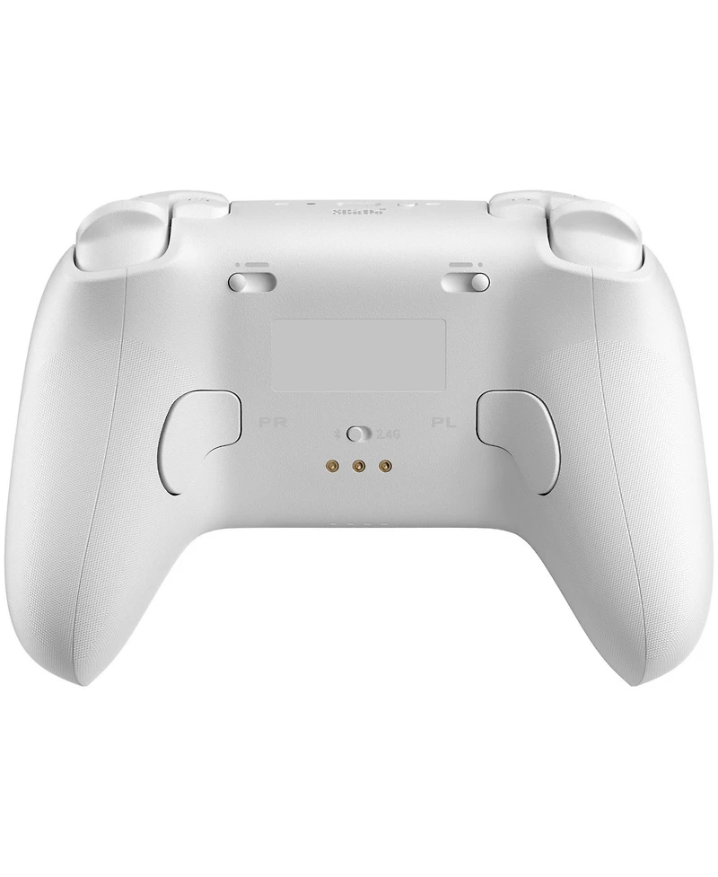 8BitDo Ultimate 2 Bluetooth Controller, Hall Effect Triggers with Charging Dock - White