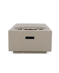 Streamdale Modern Concrete Fire Pit Table Chic & Multi-Functional with 50,000 Btu