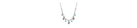 2028 Silver-Tone Horse Turquoise Acrylic Bead Necklace