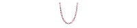 2028 Pink Acrylic Bead Crystal Strand Necklace