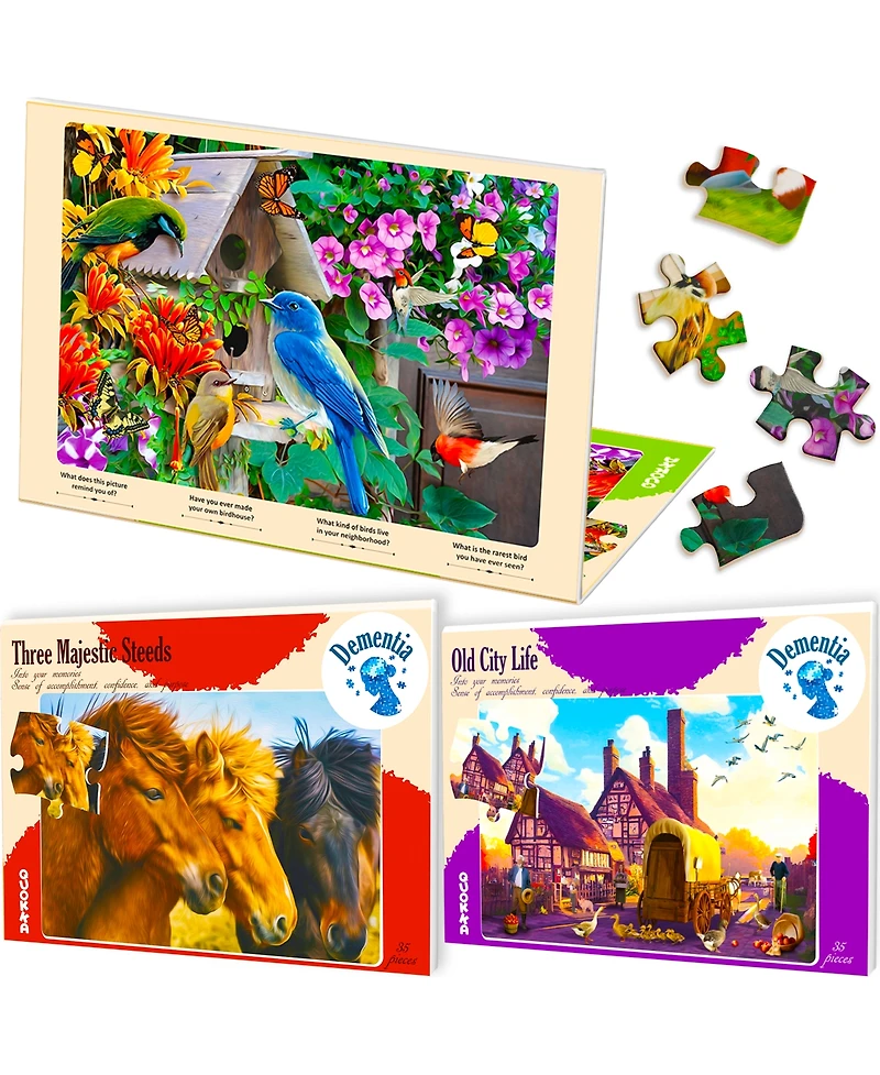 Quokka Dementia Activities for Elderly - Large Piece Alzheimers Jigsaw Puzzle Games Adults