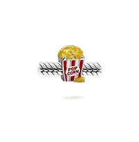 Bling Jewelry Movie Lover Popcorn Charm Bead Enamel Sterling Silver European Bracelets