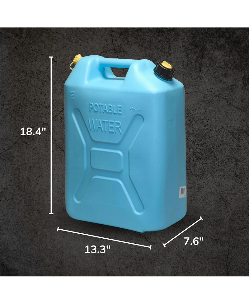 Scepter 5 Gal Military Style Water Can Container with Reversible Spout, 10 Pack