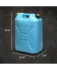 Scepter 5 Gal Military Style Water Can Container with Reversible Spout, 10 Pack