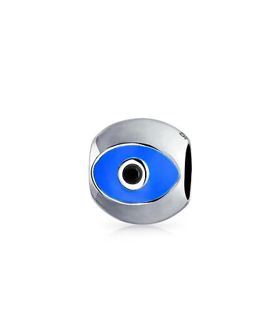 Bling Jewelry Spiritual Lucky Blue Evil Eye Charm Bead European Bracelet Sterling Silver Core