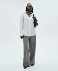 Mango Women's Lyocell Fluid Shirt