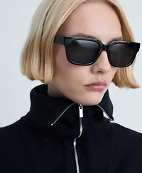 Mango Women's Oversized Zip-Neck Sweater