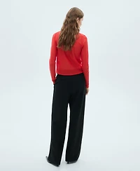 Mango Women's Semi-Transparent Turtleneck Sweater