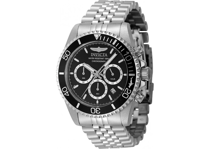 Invicta Men's 48381 Pro Diver Quartz Chronograph Black Dial Watch