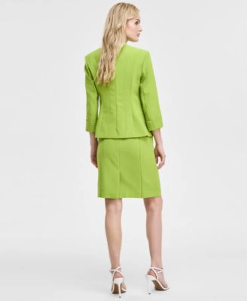 Kasper Womens Cardigan Sheath Dress Regular Petite