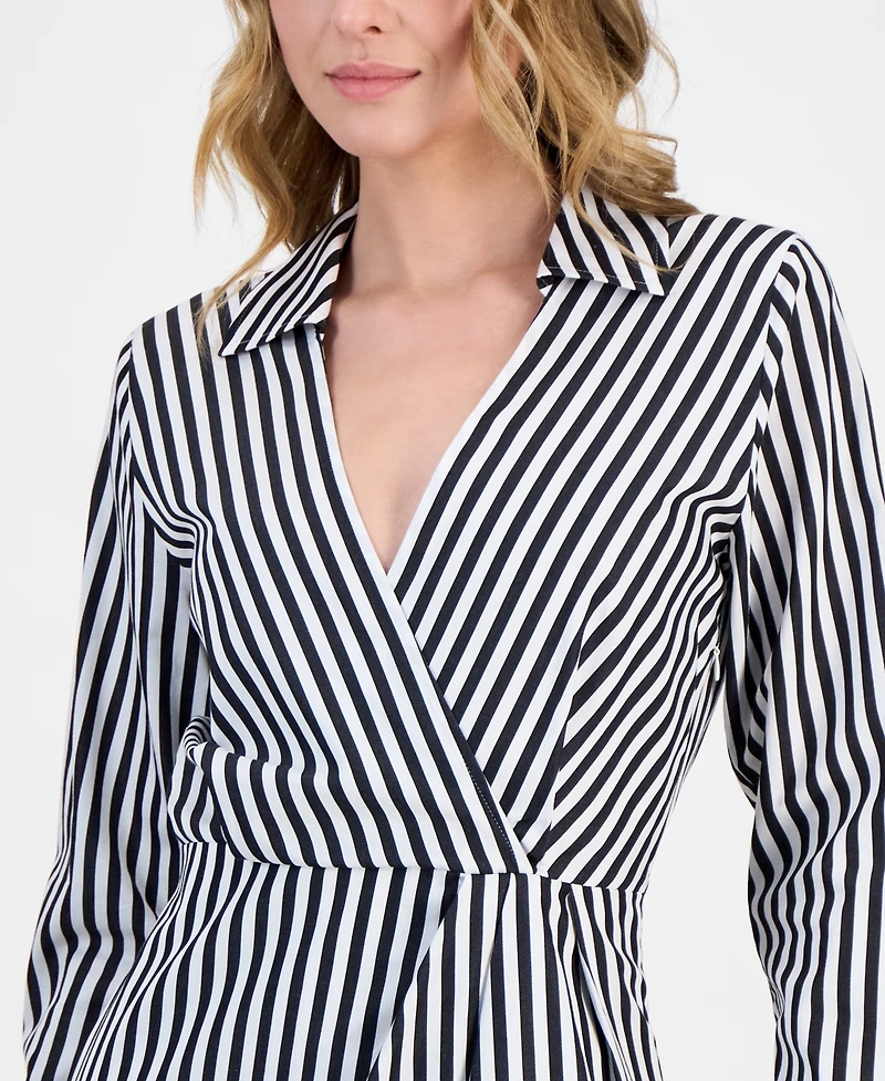 Hugo Women's Cotton Striped Collared Sheath Dress