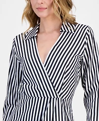 Hugo Women's Cotton Striped Collared Sheath Dress