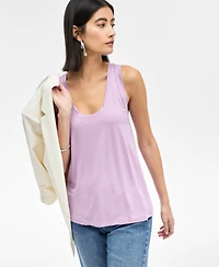 I.n.c. International Concepts Women's Luxe Scoop-Neck Tank Top, Exclusively at Macy's