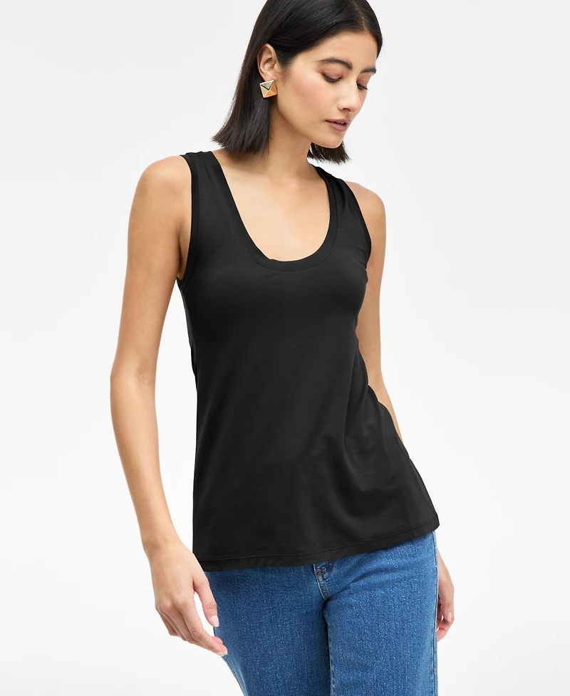 I.n.c. International Concepts Women's Luxe Scoop-Neck Tank Top