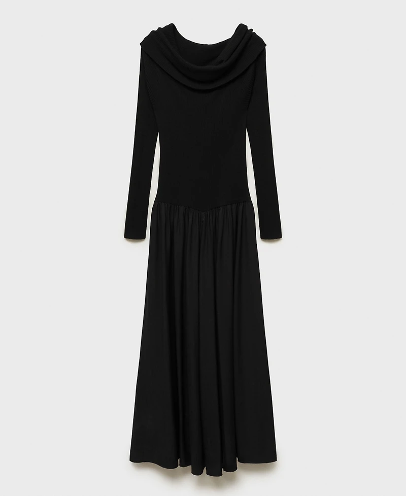 Mango Women's Off-The-Shoulder Knitted Dress