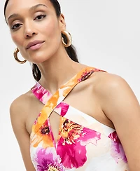I.n.c. International Concepts Women's Floral-Print Linen-Blend Maxi Dress, Exclusively at Macy's