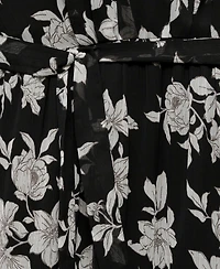 Mango Women's Ruffled Floral Print Dress
