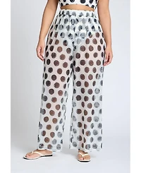 Eloquii Women's Wide Leg Cover-Up Pant