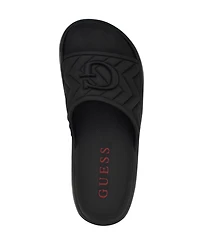 Guess Men's Moliano Branded Slip On Fashion Slides