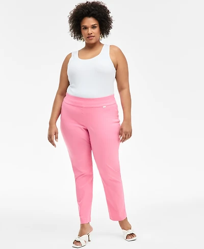 I.n.c. International Concepts Plus Size Bengaline Skinny Pants, Created for Macy's