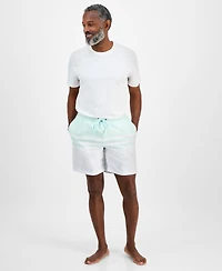 Club Room Men's Quick-Dry Performance Colorblocked Stripe 7" Swim Trunks