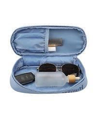 Disney Stitch Big Face Blue Zippered Dome Cosmetic Case