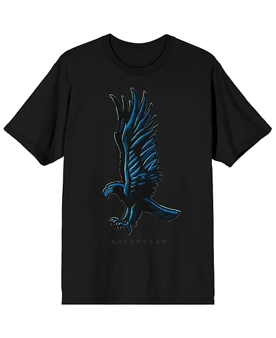 Harry Potter Big & Tall Ravenclaw Two Puff Ink Black Tee-4XL