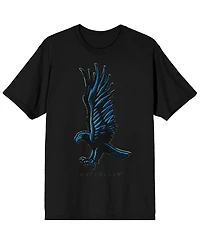 Harry Potter Big & Tall Ravenclaw Two Puff Ink Black Tee-4XL