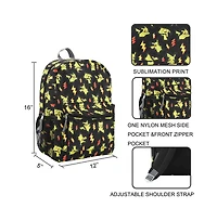 Pokemon Pikachu All-Over Print 16” Backpack